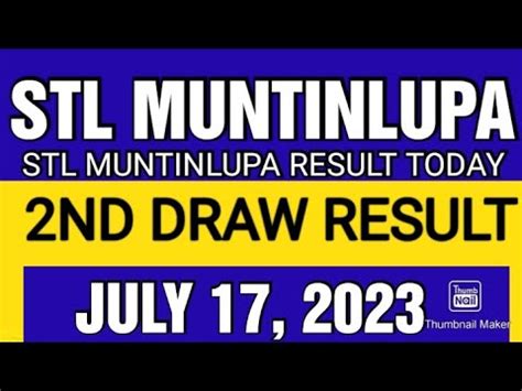 stl muntinlupa result|STL Muntinlupa Results July 2023 .